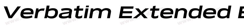 Verbatim Extended Bl字体转换 Verbatim Extended Bl字体转换